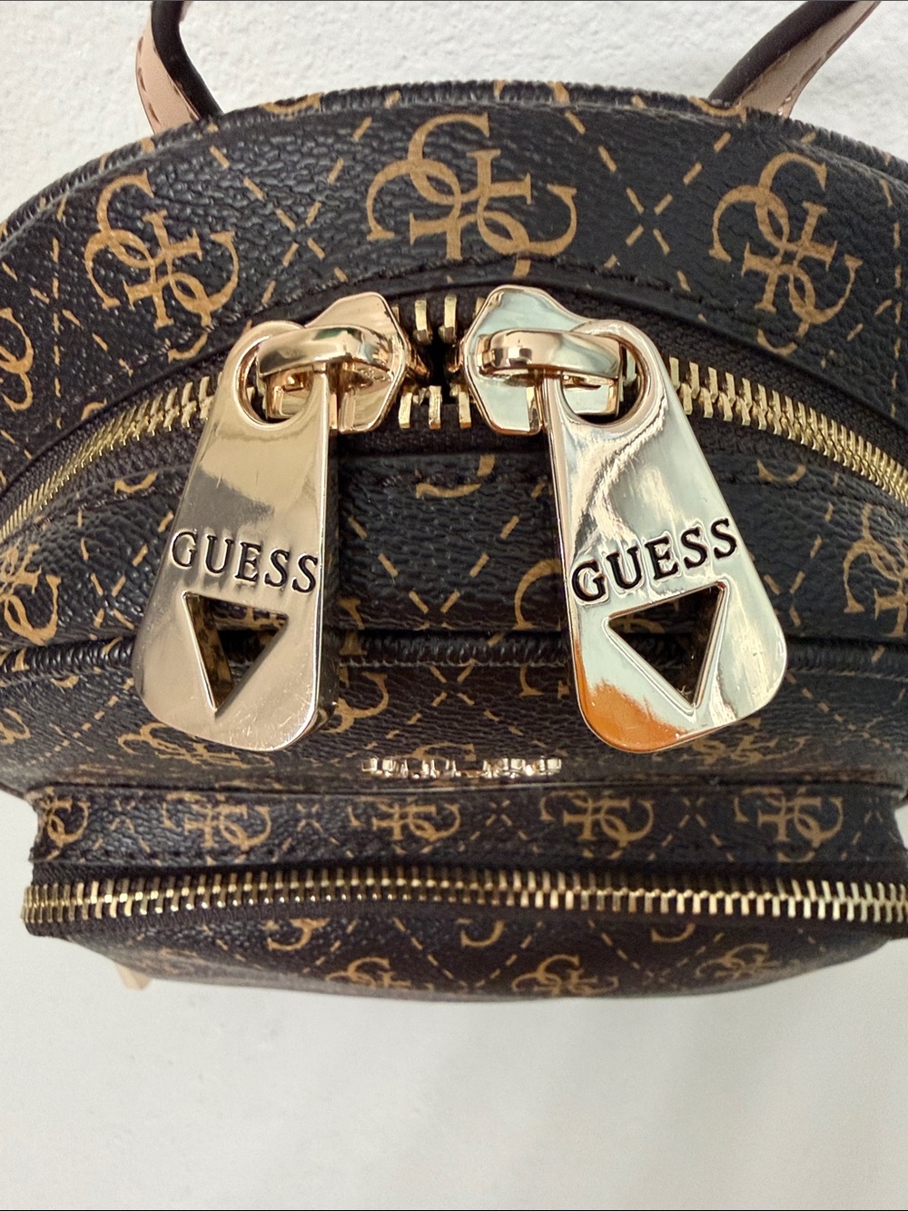GUESS Brown/Tan Rylan Backpack - Picture 5 of 7